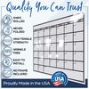 OfficeAid Large Laminated Dry Erase Wall Calendar (Medium (24" 36"))