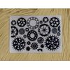 Steampunk Cogs & Clock Embossing Folder for Paper Crafts, Card Making, Scrapbooking & More