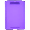 A4 Clipboard Box File Durable Waterproof Document Filing Storage Case Office (Purple)