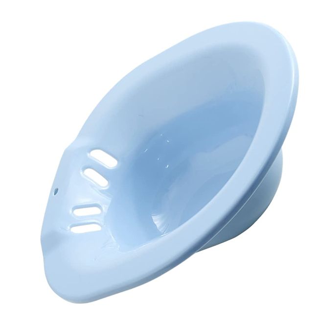 Angoily 1PC Sitz Bath Toilet, Perineal Soaking Bath, 15.5*14.37in Over The Toilet Perineal Soaking Bath for Hemorrhoid Relief Pregnant Women Elderly Patient Care Basin Bathtub