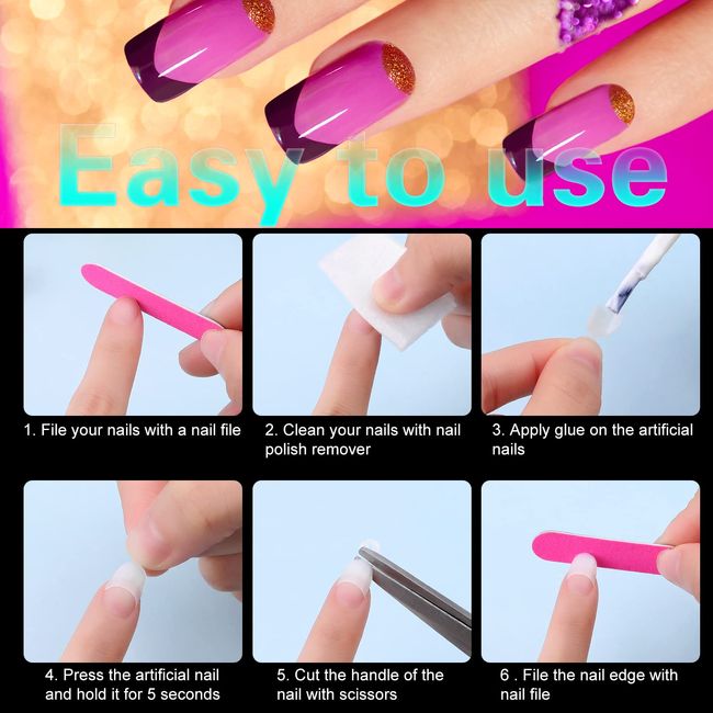 2 Pcs Acrylic Nail Clipper False Nail Tips French Scissors