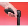 Able2 Folding Walking Stick Black Anatomical Handle Right