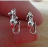 Sterling Silver TINY 3D 11x5mm Rat Mouse Stud Studs Earrings!
