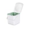 Minky White Compost Food Caddy, One Size