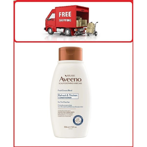 Aveeno Fresh Greens Blend Natural Volumizing Conditioner, Cucumber, Rosemary,