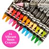 Crayola Neon Crayons, Back To School Supplies, 24 Count