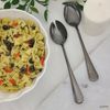 Elyon Tableware 3 Piece Reflective Black Colored Serving Set Salad Servers