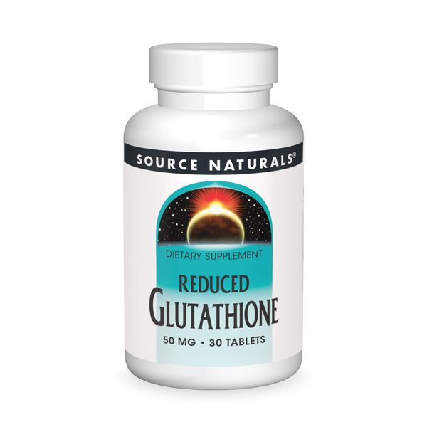 Source Naturals Glutathione, Supplement for Liver Support, 50mg - 30 Tablets