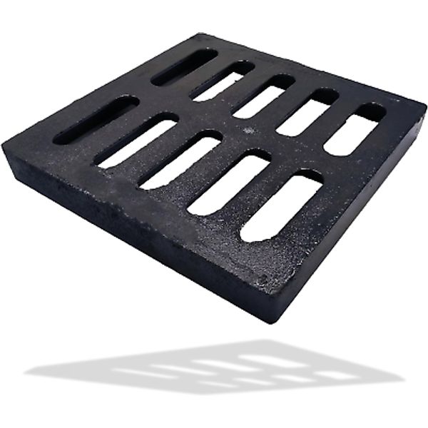 Cast Iron Drain Grate for NDS Catch Basin, 9X9 Outdoor Drain Cover, B125 Class C