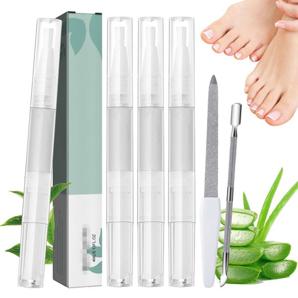 KERANEET 4 Stück Nagelpflegestift Öl Nail Pen Nagelöl Cuticle Oil Pen Nagel Ernährung Öl Nagelpflege Brüchige Nagelwachstum FöRdern für Reparatur von Rissigen und Trockenen Näg.