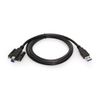 Coolgear 5ft. USB 3.2 Gen 1 SuperSpeed Standard Type-A to Screw-Lock Type-B Cable