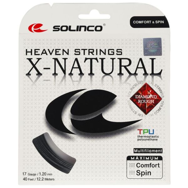 Solinco X-Natural Tennis String Black (17G)