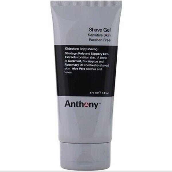 Anthony Shave Cream, 6 Fl Oz, Contains Squalane, Eucalyptus and Rosemary Extract