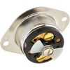 Hubbell HBL7486 Locking Flanged Inlet, Midget, 15 amp, 125/250V, Ml-3P