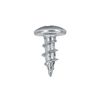 100 Pack #8 X 7/16" Coarse Deep Thread Truss Head Zinc Finish Phillips Screws