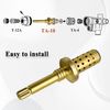 Ebrmeiwo 5Pcs TA-10 Flow Control Spindle Assembly, Replace Cartridge Spindle, Brass