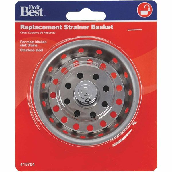 415704 Do it Sink Basket SS Strainer Stopper