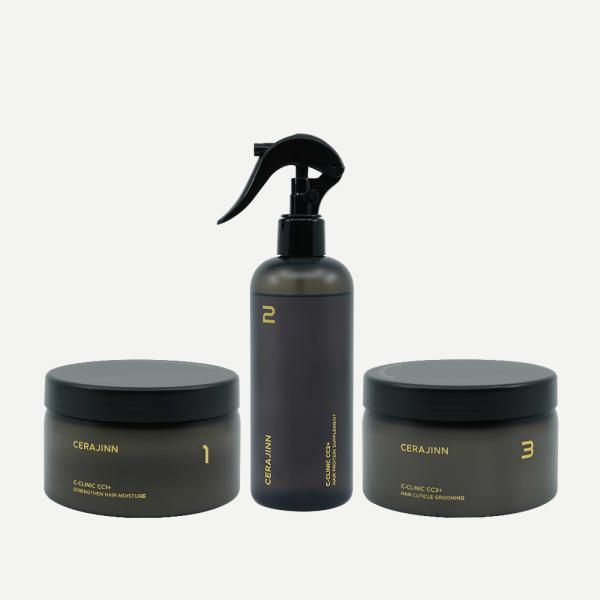 Hair Smile Serajin C Clinic 3-step extreme damage hair care set, hair restoration self-clinic