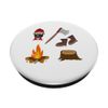 Lumberjack Tree Stump Campfire Axe Boots PopSockets Swappable PopGrip