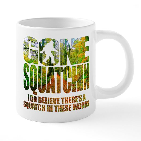 CafePress Gone Squatchin *Wooded Path Edition* Mugs 20 oz Ceramic Mega Mug