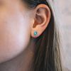 Philip Jones Light Blue Stud Earrings Created with Zircondia® Crystals
