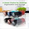 Cabinet Water Bottle Organizer, Stackable Storage Rack - 2 Pack