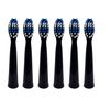 6-Pack Replacement Toothbrush Heads for Dnsly Fairywill FW507/FW508/FW917/FW909/FW949/FW958/FW507B/FW908/FW610/FW659/FW719/FW910 KIPOZI Sboly Sonic Electric Toothbrush (Black)