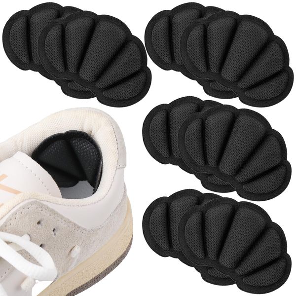 Molain 4 Pairs Shoe Pads Heel Cushions Inserts Heel Grips, Self-Adhesive Heel Pads for Loose Shoe Too Big, Improved Shoe Fit and Comfort, Prevent Heel Slipping, Rubbing, Blisters, Foot Pain