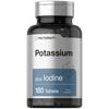 Potassium | 180 Vegetarian Tablets | with Iodine | by Horbaach