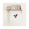 Qibla Direction Pointer (2pk) - Wall/Ceiling Decal Sticker (S005M) (Black)