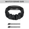 DKGKOO 3 Pack Scrunchie Elastic Strap Compatible with Fitbit Inspire 3/2/HR/Ace 3, Black, Large Size