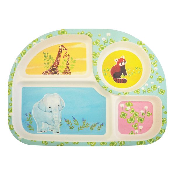 AQUA Zoo Bamboo Fiber Lunch Plate