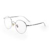 Aroncent Blue Light Reduction Glasses, Round, Antique, Stylish, PC Glasses, Women's, Portable, Lightweight, Case Storage, Portable, Suitable for TVs and Computers, Friends, Colleagues, Boyfriends, Girlfriends, Family Gift, sliver