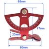 Throw Meter for RC Model RC Plane DIY Tool Anodized Aluminum Throw Meter