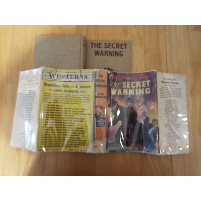 VINTAGE HARDY BOY BOOK #17 THE SECRET WARNING--Copyright 1938--FREE SHIP