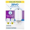 Zevo Flying Insect Trap, Fly Trap, Fruit Fly Trap (2 Plug-in Bases + 2 Refill Cartridges)