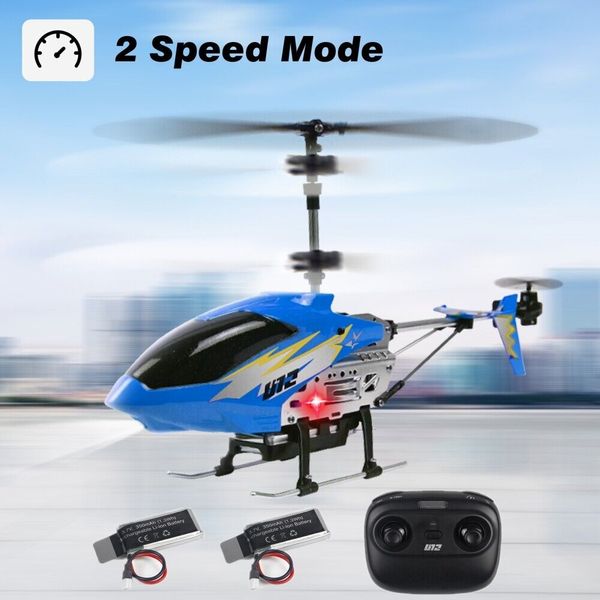 Cheerwing U12 Mini RC Helicopter Remote Control Helicopter w/ 2 Batteries Blue