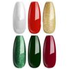 MEFA Gel Nail Polish Set Burgundy Red 008