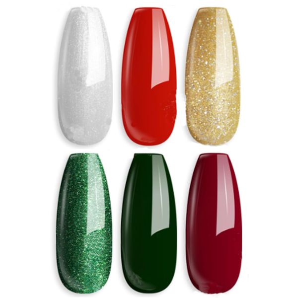 MEFA Gel Nail Polish Set Burgundy Red 008