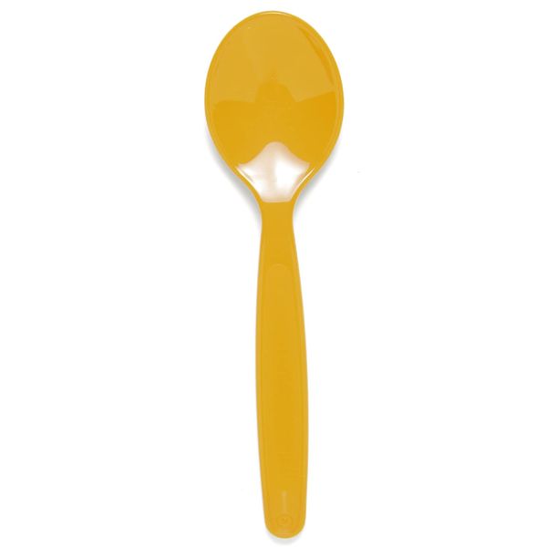 Harfield 17cm Polycarbonate Plastic Spoon Yellow (Pack of 10)