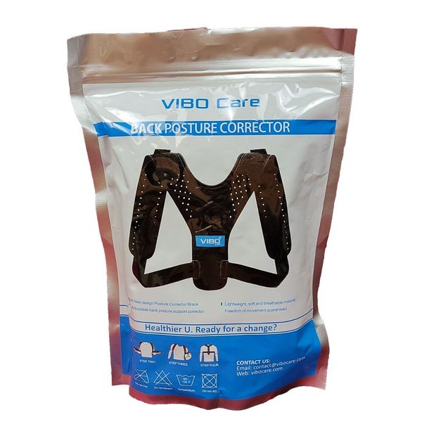 NIP EXCERCISE VIBO Care Back Posture Corrector Adjustable for Women and Men NEW