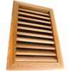Miller Shingle Rectangle Clear Cedar Vent, Recessed Mount - 12 inch x 18 inch