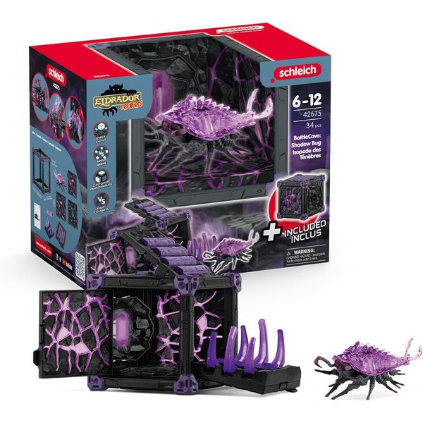 schleich 42675 BattleCave Shadow Bug, from 7 years, ELDRADOR CREATURES - Playset, 34 pieces