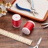 NBEADS 220M Archery Bow String Serving Thread, 0.4mm Plastic Bowstring Serving Thread String Serving Thread for Compound Recurve Bow Tying Peep Sight Nock Point, Red