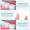 EXCEART 1000pcs Disposable Interdental Brushes Portable Plastic Toothpicks Oral Hygiene Cleaner Stick Oral Gingival Dental Toothpicks Dental Flosser Pick (Random Color)