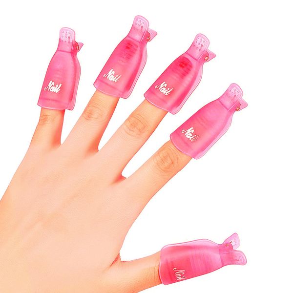 10 Pcs Nail Clips Nail Remover Clips, Nail Soak off Clips, Gel Nail Clips, Nail Polish Remover Clips, Nail Polish Remover Soak Off Clips Nail Clips to Remove Gel Polish, Polish Remover Clips