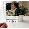 Personalized Picture With Song Wood Base Custom Frame