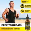 HERBIFY Mullein Drops - Lung Cleanse - Leaf Extract - Powerful Mullein for Im...