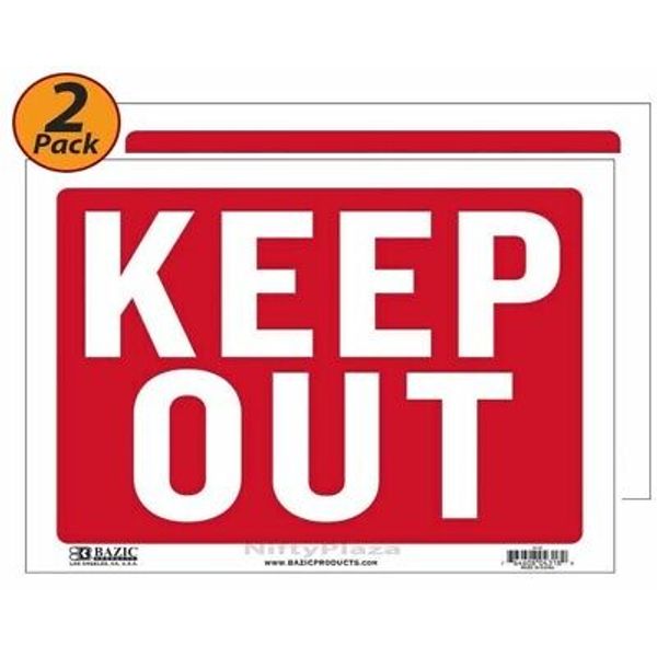 12 X 16 Warning Sign  Keep out  Sign  home business strong signal red 2 X Signs