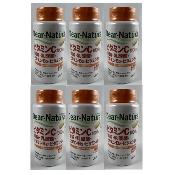 [Set of 6, shipping included] Asahi Dear Natura Vitamin C, Zinc, Lactic Acid Bacteria, Vitamin B2, Vitamin B6 2 tablets per day for 60 days Health Food Labeling: Zinc Zinc is a nutrient necessary for maintaining normal taste (4946842639229)